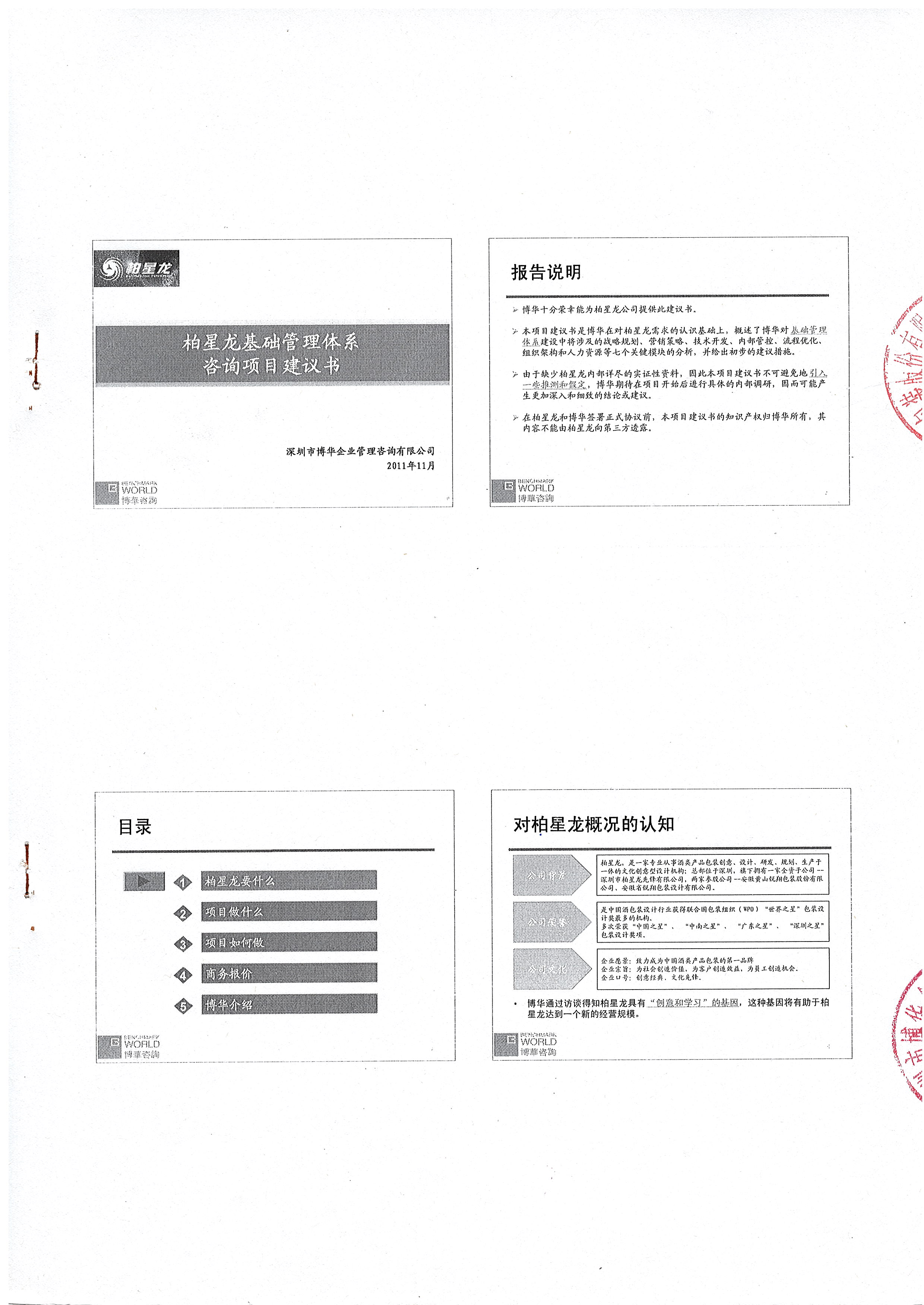 柏星龍基礎(chǔ)管理提升咨詢項(xiàng)目