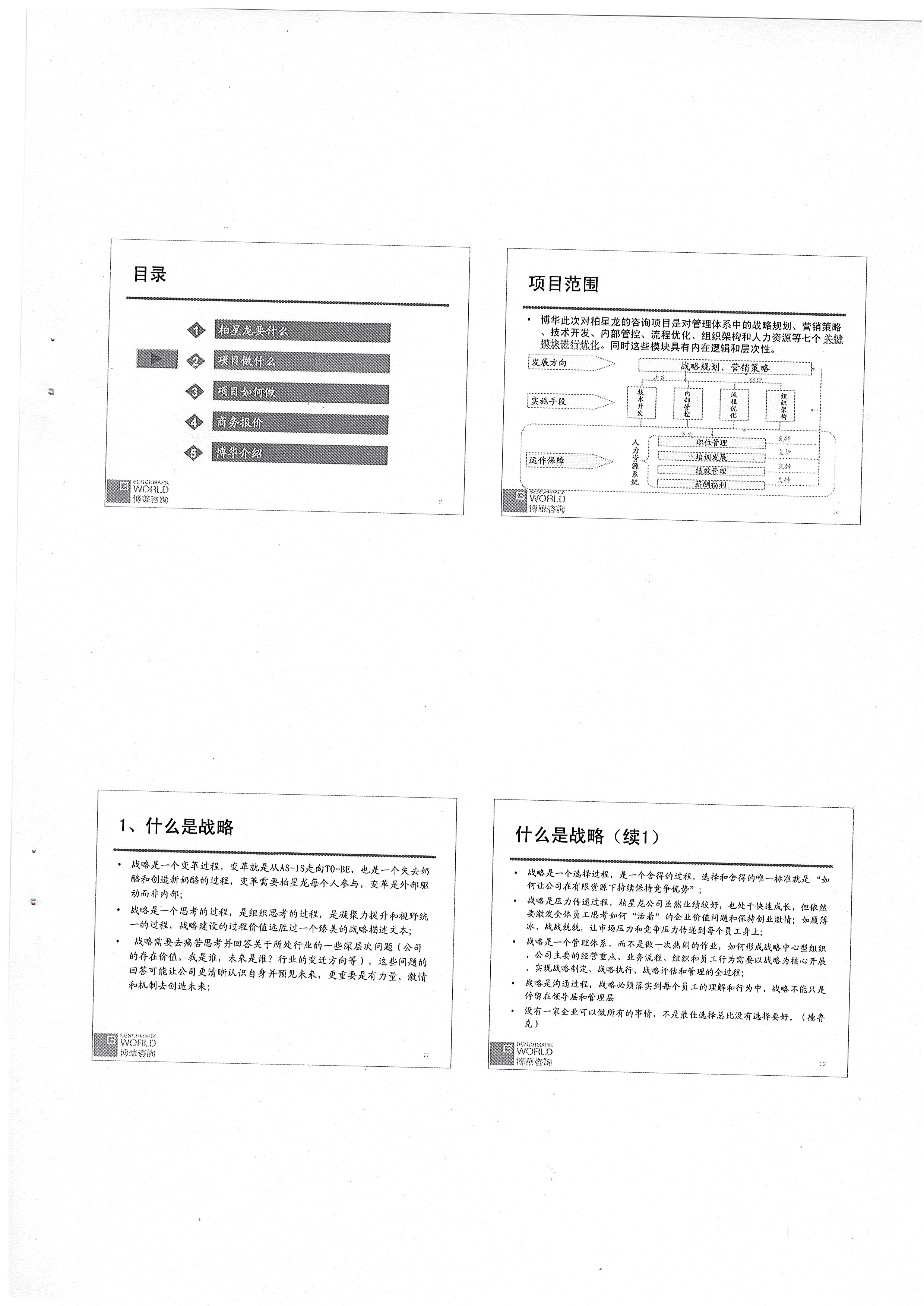 柏星龍基礎(chǔ)管理提升咨詢項(xiàng)目