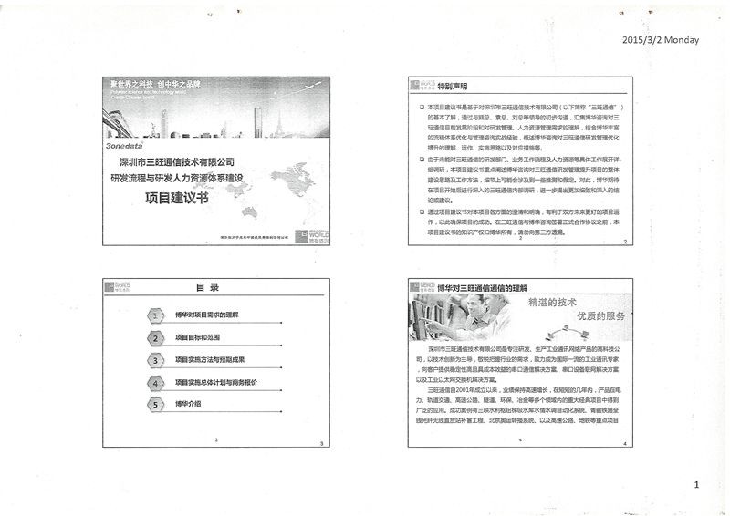 三旺通信研發流程與人力資源體系建設項目