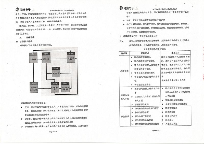 同洲電子基于戰略暨變革的人力資源體系建設項目