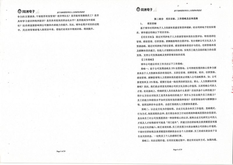 同洲電子基于戰略暨變革的人力資源體系建設項目