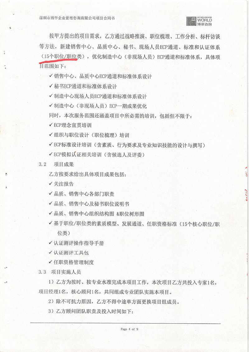 TCL華星光電ECP能力體系（任職資格）三期項目