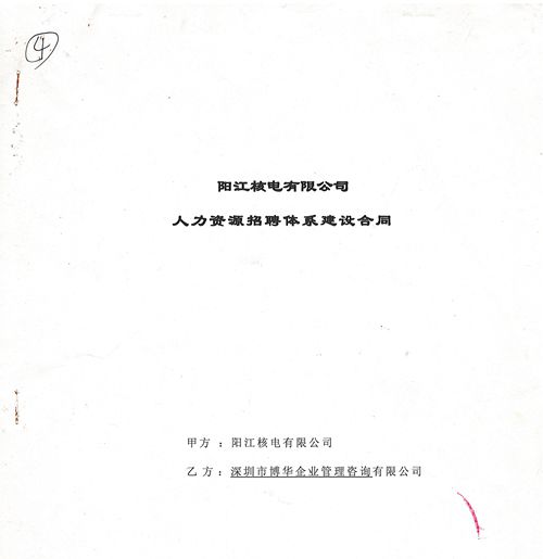 中廣核陽江核電人力資源招聘體系建設(shè)項(xiàng)目